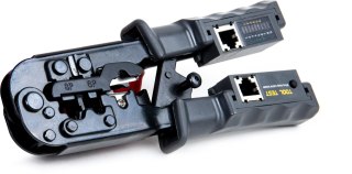 Zaciskacz wtyków Getfort 8P8C/RJ-45,6P6C/RJ-12,6P4C/RJ-11 z wbudowanym testerem