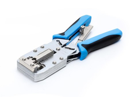 Zaciskacz wtyków Getfort RJ45 8p+6p+4p+AMP kat. 6, kontrola docisku