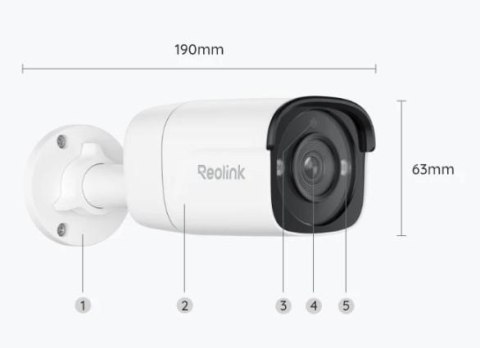 Kamera IP Reolink P330 8Mpix POE P2P IR 30m biała