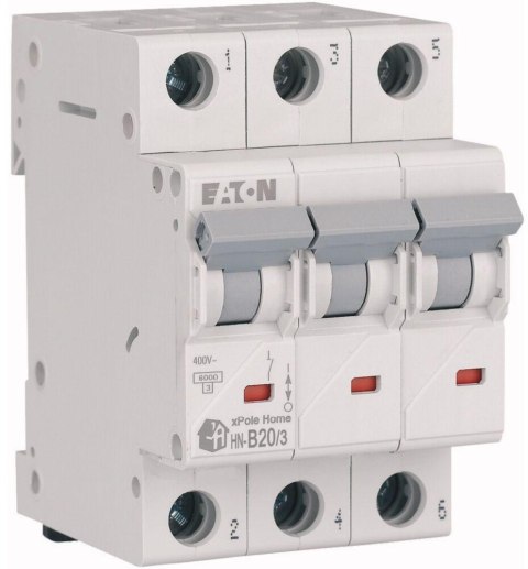 EATON WYŁĄCZNIK NADPRĄDOWY B 20A 3P 3M 6KA HN-B20/3