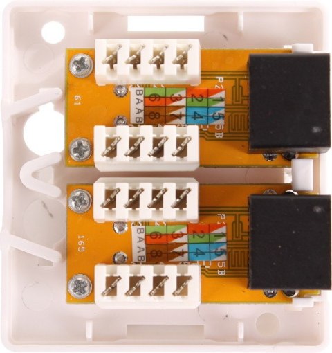 GNIAZDO NATYNKOWE GETFORT 2XRJ45 KAT.5E