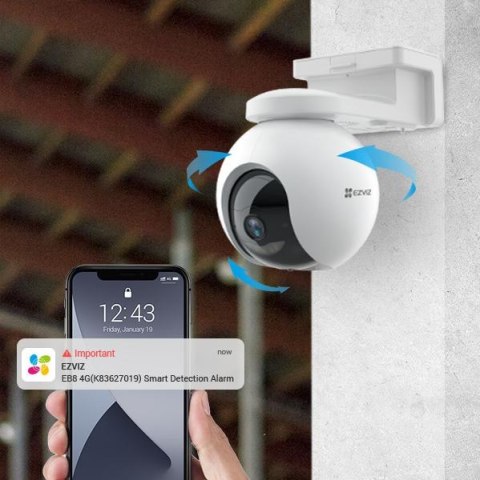Kamera IP Ezviz EB8 Pro 4G 4K Kit 8MP z panelem słonecznym 8W 4G Wi-Fi