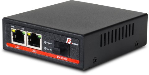 MEDIA KONWERTER (SWITCH) POE GETFORT SFP RJ-45 1000Mbps (2-port)