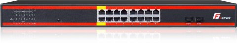 SWITCH POE GETFORT 16GE+2SFP Gigabit 300W