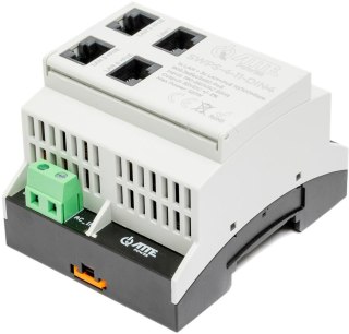 Switch PoE 4 portowy z wbudowanym zasilaczem na szynę TH35 ATTE SWPS-4-11-DIN4