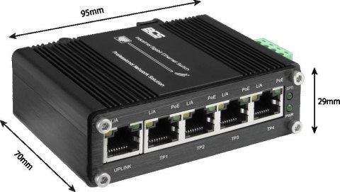 Switch PoE BCS UNIVERSAL BCS-ISP04G01G
