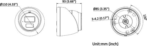 Kamera IP HIKVISION DS-2CD1363G2-LIU(2.8mm) PL