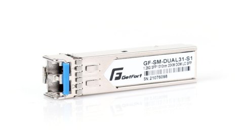 MODUŁ SFP GETFORT DUAL 1.25Gbps LC/UPC SM, 20KM