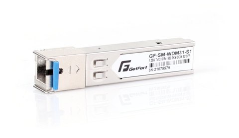 MODUŁ SFP GETFORT WDM 1.25Gbps 3KM SC/UPC SM, TX1310/RX1550