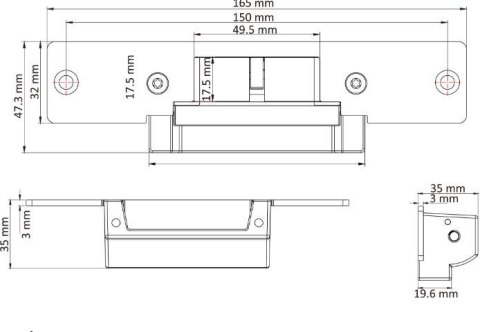 ZACZEP ELEKTROMAGNETYCZNY HIKVISION DS-K4G100(O-STD)