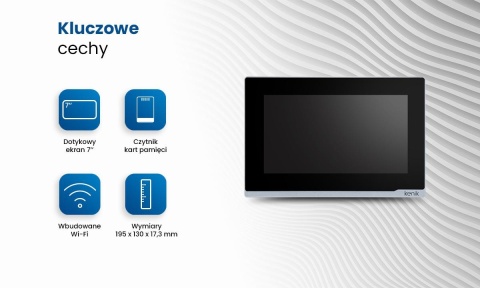 Monitor wideodomofonu KENIK KG-M2W7 2 ŻYŁOWY