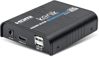 Odbiornik extendera HDMI Kenik KG-EX120HDMI-U/IP/4K6/Rx wideo + myszka po skrętce