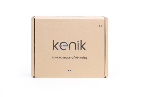 Odbiornik extendera HDMI Kenik KG-EX120HDMI-U/IP/4K6/Rx wideo + myszka po skrętce