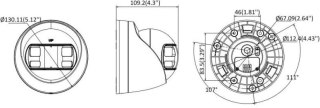 Kamera 4w1 Hikvision DS-2CE72KF3TP-DLS(180°)