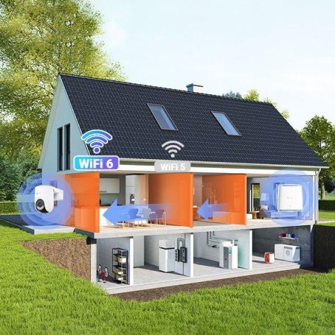 Kamera IP Ezviz HB8 Lite Kit bateryjna PT Wi-Fi 4MP z panelem słonecznym 5W