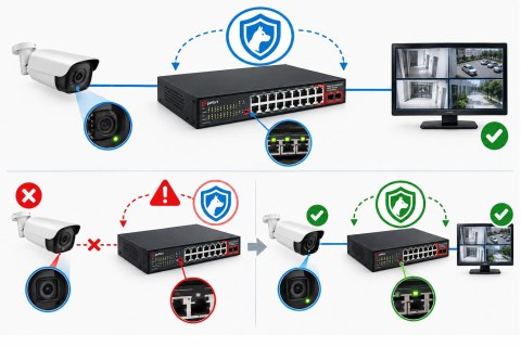SWITCH POE GETFORT 16FE+2GE+2SFP 240W