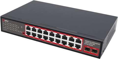 SWITCH POE GETFORT 16GE+2GE+2SFP 240W