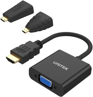 Unitek Y-6355 adapter Micro/Mini HDMI do VGA+audio