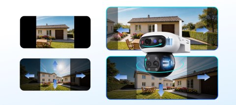 Kamera IP Ezviz C90f Triple 3K (5MP+5MP+5MP) Wi-Fi