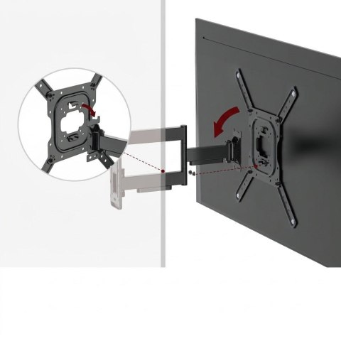 Uchwyt TV Getfort LED/LCD 23-65 cali 35kg Vesa 400x400 Full-Motion
