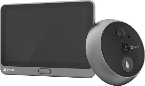 Wizjer do drzwi Ezviz CP4 4MP Wi-Fi srebrny