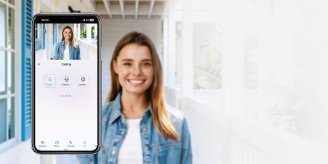 Wizjer do drzwi Ezviz CP4 4MP Wi-Fi srebrny