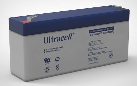 Akumulator AGM ULTRACELL UL 6V 3.4Ah Akumulator AGM ULTRACELL UL 6V 3.4Ah