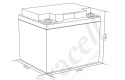 ZESTAW PRZETWORNICA Green Cell 12V / 230V 300W/600W CZYSTY SINUS + AKUMULATOR AGM 12V 45Ah