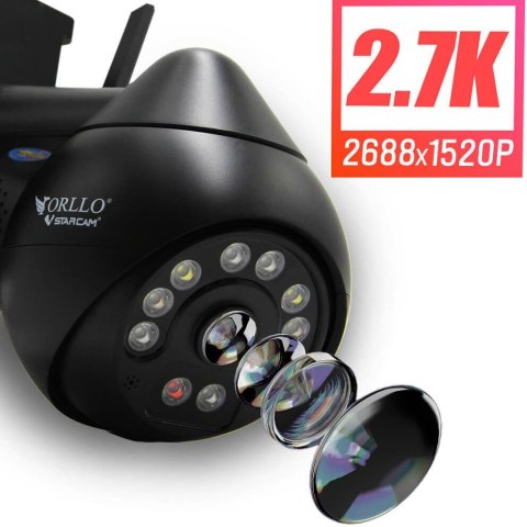 Kamera IP Orllo Z8 Pro WiFi Zewnętrzna Obrotowa Night Color 4MP Kamera IP Orllo Z8 Pro WiFi Zewnętrzna Obrotowa Night Color 4MP