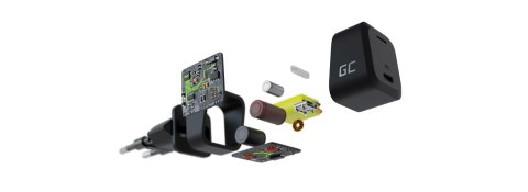 ŁADOWARKA SIECIOWA Green Cell POWERGAN 33W 1xUSB-C CHARGC06W ŁADOWARKA SIECIOWA Green Cell POWERGAN 33W 1xUSB-C CHARGC06W