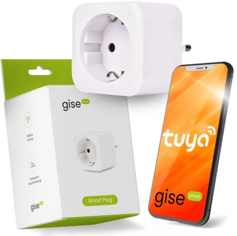 GISE Smart Inteligentne gniazdko WiFi | Tuya | SP-01 GISE Smart Inteligentne gniazdko WiFi | Tuya | SP-01