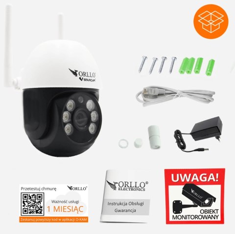 Kamera IP Orllo obrotowa zewnętrzna WiFi Z16 Kamera IP Orllo obrotowa zewnętrzna WiFi Z16