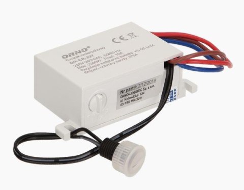 Czujnik ORNO OR-CR-227 zmierzchowy MINI z zewnętrzną sondą, IP54 Czujnik ORNO OR-CR-227 zmierzchowy MINI z zewnętrzną sondą, IP54