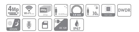 KAMERA IP DAHUA IPC-HFW1430DS-SAW-0280B KAMERA IP DAHUA IPC-HFW1430DS-SAW-0280B