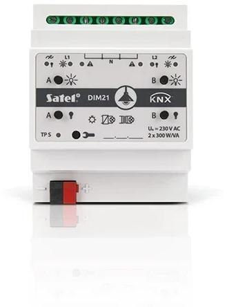 SATEL KNX 2-kanałowy aktor ściemniający KNX-DIM21 SATEL KNX 2-kanałowy aktor ściemniający KNX-DIM21