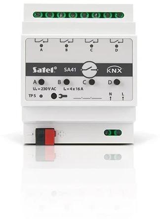 SATEL KNX 4-kanałowy aktor przełączający KNX-SA41 SATEL KNX 4-kanałowy aktor przełączający KNX-SA41
