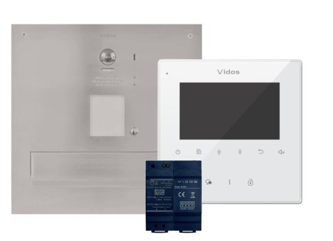 Skrzynka na listy z wideodomofonem i monitorem VIDOS DUO S1201A-SKM/M1022W Skrzynka na listy z wideodomofonem i monitorem VIDOS DUO S1201A-SKM/M1022W