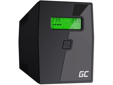 UPS ZASILACZ AWARYJNY Green Cell POWER PROOF 600VA 360W Z WYŚWIETLACZEM LCD UPS01LCD UPS ZASILACZ AWARYJNY Green Cell POWER PROOF 600VA 360W Z WYŚWIETLACZEM LCD UPS01LCD