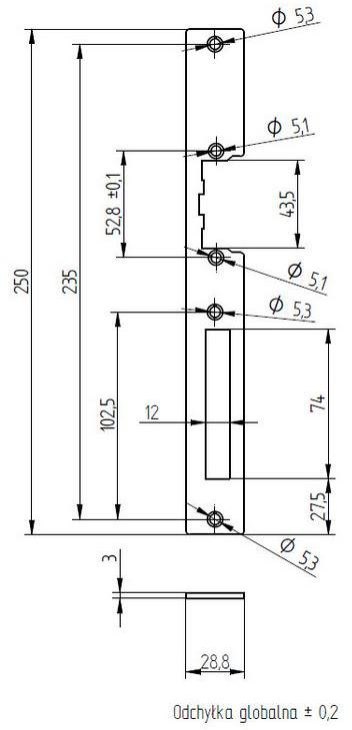 SZYLD ELEKTRA DO KASET CYNKOWANY SZYLD ELEKTRA DO KASET CYNKOWANY