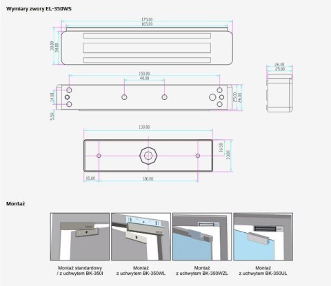 Zwora elektromagnetyczna SCOT EL-350WS Zwora elektromagnetyczna SCOT EL-350WS