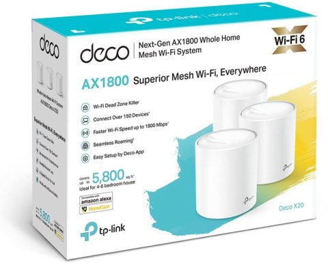 DOMOWY SYSTEM WI-FI MESH TP-LINK DECO X20 (3-PACK) DOMOWY SYSTEM WI-FI MESH TP-LINK DECO X20 (3-PACK)