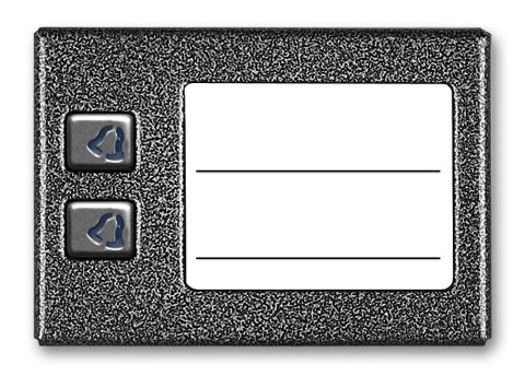 ACO CDN-2NP ST Podświetlany panel listy lokatorów z 2 przyciskami ACO CDN-2NP ST Podświetlany panel listy lokatorów z 2 przyciskami