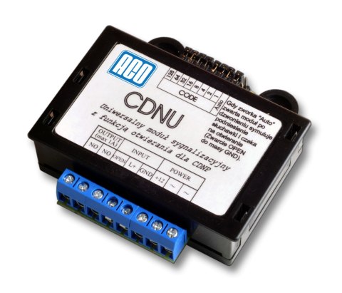 ACO CDN-U Moduł sygnalizacyjny z funkcją automatycznego otwierania drzwi. ACO CDN-U Moduł sygnalizacyjny z funkcją automatycznego otwierania drzwi.