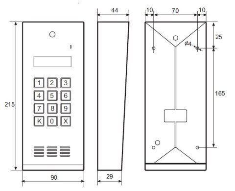 Laskomex CD-2600R audio z czytnikiem kluczy RFID ze stali nierdzewniej, w obudownie natynkowej. Laskomex CD-2600R audio z czytnikiem kluczy RFID ze stali nierdzewniej, w obudownie natynkowej.
