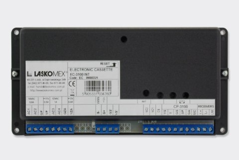 Laskomex Kaseta elektroniki EC-3100R-2 INT - do systemu obsługującego 8 wejść głównych Laskomex Kaseta elektroniki EC-3100R-2 INT - do systemu obsługującego 8 wejść głównych