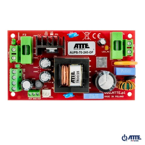 Zasilacz buforowy SMPS 24V 3A 72W ATTE AUPS-70-240-OF Zasilacz buforowy SMPS 24V 3A 72W ATTE AUPS-70-240-OF