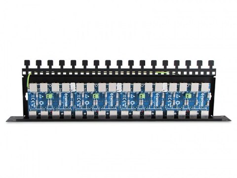 16-kanałowy panel zabezpieczający serii PRO z podwyższoną ochroną przepięciową RJ45 / RJ45 z funkcją InPoE EWIMAR PTF-516R-PRO/I 16-kanałowy panel zabezpieczający serii PRO z podwyższoną ochroną przepięciową RJ45 / RJ45 z funkcją InPoE EWIMAR PTF-516R-PRO/I