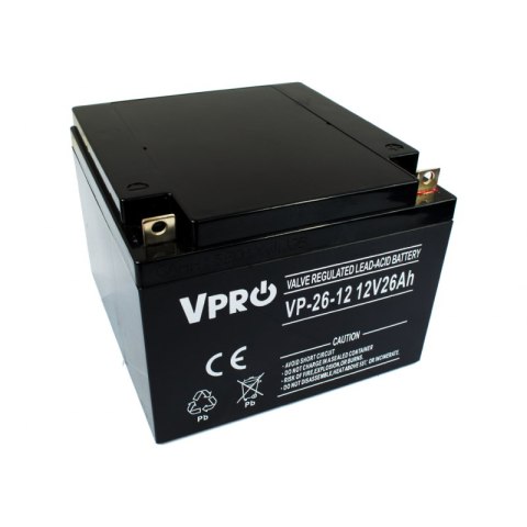 Akumulator VOLT POLSKA AGM VPRO 12V 26Ah Akumulator VOLT POLSKA AGM VPRO 12V 26Ah