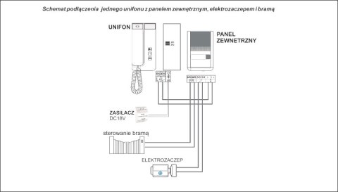 Domofon jednorodzinny 2-żyłowy Vibell (ORNO) OR-DOM-SL-923 Domofon jednorodzinny 2-żyłowy Vibell (ORNO) OR-DOM-SL-923