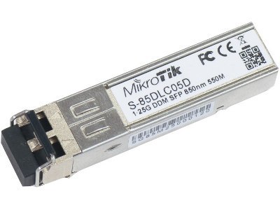 MODUŁ SFP MIKROTIK S-85DLC05D 1.25G MM 550m 850nm MODUŁ SFP MIKROTIK S-85DLC05D 1.25G MM 550m 850nm